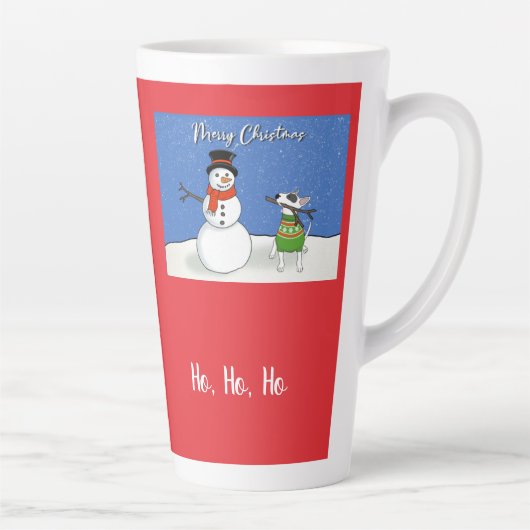 レックスザTVテリアクリスマスラテマグ カフェラテマグ (右)