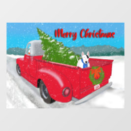 レックステリアのクリスマスウィンドウ ウィンドウサイン