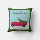 レックステリアのメリークリスマスの枕 クッション (裏面)