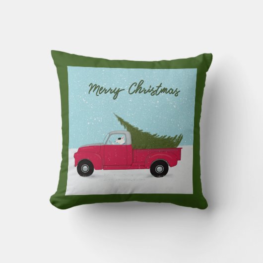 レックステリアのメリークリスマスの枕 クッション (正面)