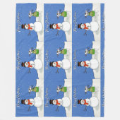 レックステリアクリスマスフリーススロー フリースブランケット (正面)