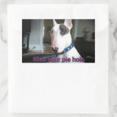 レックステレビのテリアあなたのパイの穴のシールを閉じる 長方形シール (バッグ)