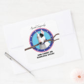 レックステレビのテリア話ーが雄弁にステッカー スクエアシール (封筒)