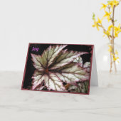 レックスベゴニアグリーティングカード カード (黄色い花)