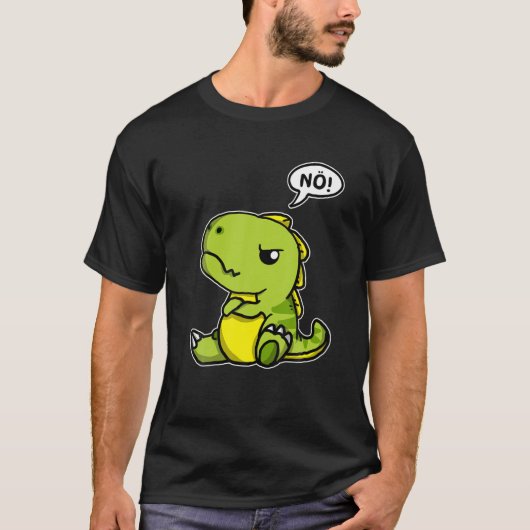 レックスベビーDinoおもしろいステートメントはSaではない Tシャツ (正面)