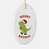 レックスマメリースTレックス恐竜デザイン セラミックオーナメント (右)