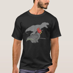 レックス集団集団コカトゥーおもしろい恐竜オウムの鳥類 Tシャツ