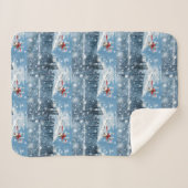 レックス·テレビ·テリア·クリスマス·スロー シェルパブランケット (正面(横))