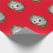 レックス·テレビ·テリア·クリスマス·ラップ ラッピングペーパー (角)