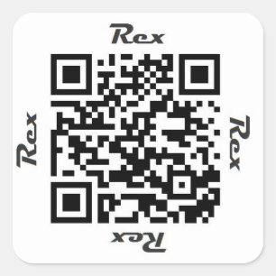 レックスQRコードパーソナライズな一流のステッカー スクエアシール