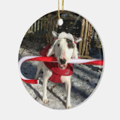 レックスTVテリアのクリスマスオーナメントキャンディーケーン セラミックオーナメント (左)