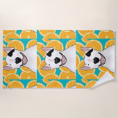 レックスTVテリアフルーツトート ビーチタオル (正面)