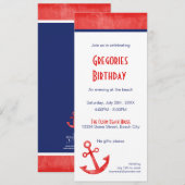 レックラシックド&ブルーいかり招待状 招待状 (正面/裏面)