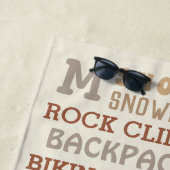 レック·ワード·アート·ニュートラルズ·サマーパーソナライズされた ビーチタオル (インサイチュ)