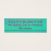 レッグスウィズ/引用文、ハピネス・カード (裏面)