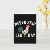 レッグデイジムルースターのトレーニングの重量をスキップしない カード (黄色い花)