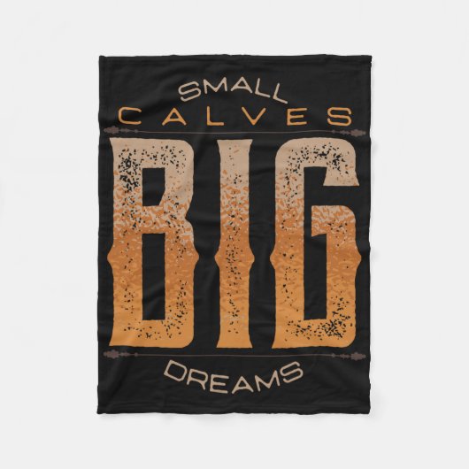 レッグデイスモールカーブビッグドリームスおもしろいトレーニングジム フリースブランケット (正面)