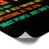 レッグデイ定義ジムポンプオーバーサイズジムトレーニング ポスター (角)