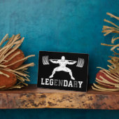 レッグデイ - 伝説的 - スクワット - ジム インスピレーション フォトプラーク (側面)