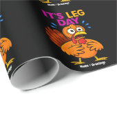 レッグデーのトルコおもしろい感謝祭 ラッピングペーパー (ロールコーナー)