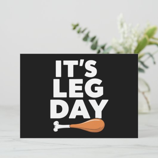 レッグデーのトルコおもしろい感謝祭 招待状 (スタンド正面)