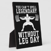 レッグデー – レジェンダリー – スクワット – ジム感動的 フォトプラーク (側面)