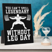レッグデー – レジェンダリー – スクワット – ジム感動的 フォトプラーク (側面)