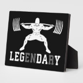 レッグデー – レジェンダリー – スクワット – ジム感動的 フォトプラーク (側面)
