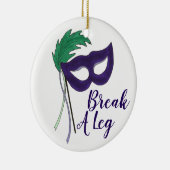 レッグドラマのマスクを破って夜間劇場を開く セラミックオーナメント (右)