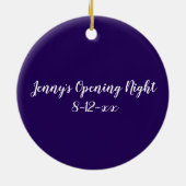 レッグドラマのマスクを破って夜間劇場を開く セラミックオーナメント (裏面)