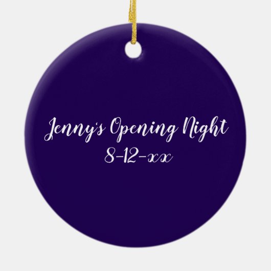 レッグドラマのマスクを破って夜間劇場を開く セラミックオーナメント (裏面)