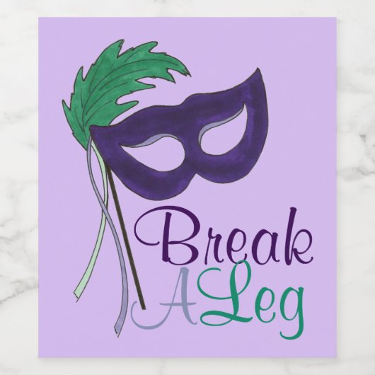 レッグドラマのマスクを破るナイトシアターギフトを開く ワインラベル (シングルラベル)