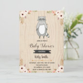 レッコーのベビーシャワー招待状 招待状 (スタンド正面)