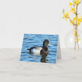 レッサースケールアップ – Bluebill Duck Drake カード (黄色い花)