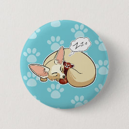 レッサーパンダと眠っているFennecのかわいいキツネ 缶バッジ