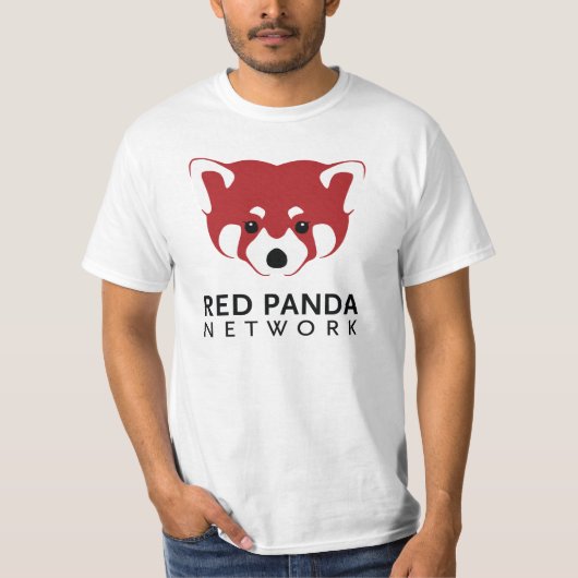 レッサーパンダのロゴのティー Tシャツ (正面)