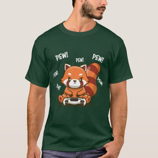 レッサーパンダの女の子 Tシャツ (正面)