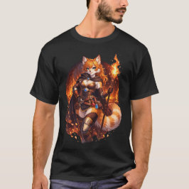 レッサーパンダの炎の魔法使い Tシャツ