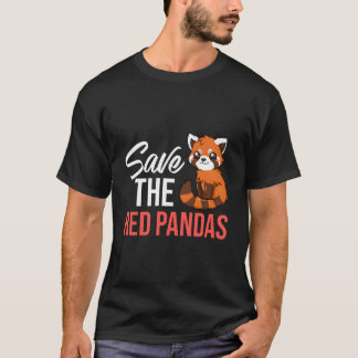 レッサーパンダの生息地の尾 Tシャツ