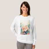 レッサーパンダの花畑 Tシャツ (正面フル)