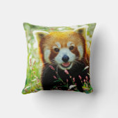 レッサーパンダの装飾用クッション クッション (裏面)