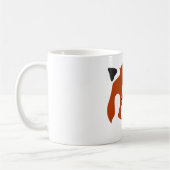 レッサーパンダの顔 コーヒーマグカップ (左)