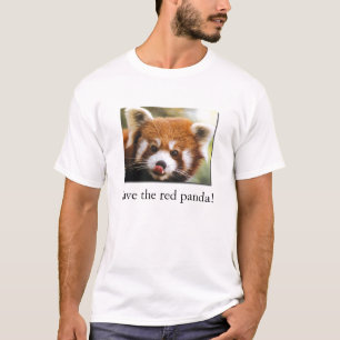 レッサーパンダを救って下さい! オーガニックな子供のTシャツ Tシャツ