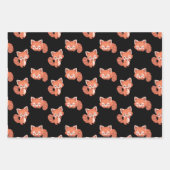 レッサーパンダラッピング紙 ラッピングペーパーシート (正面)