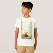レッサーパンダ保護区 Tシャツ (正面フル)