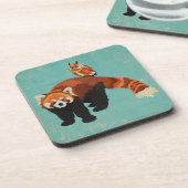 レッサーパンダ及びフクロウのコースター コースター (左側)