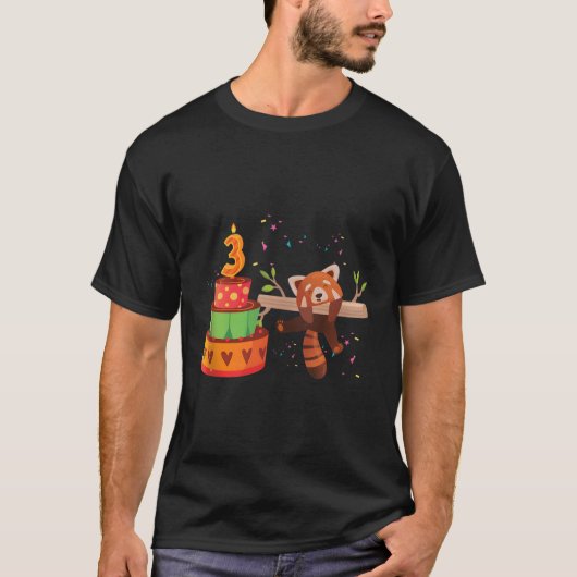レッサーパンダ3rdレッサーパンダ動物 tシャツ (正面)
