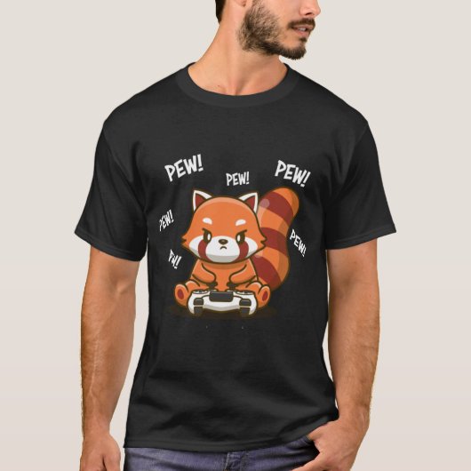 レッサーパンダ ギフト ファミリー Tシャツ (正面)