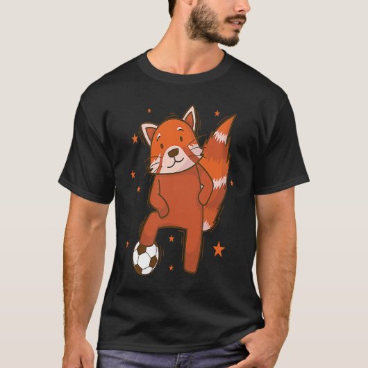 レッサーパンダ サッカー Tシャツ (正面)