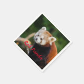 レッサーパンダ スタンダードカクテルナプキン (角)